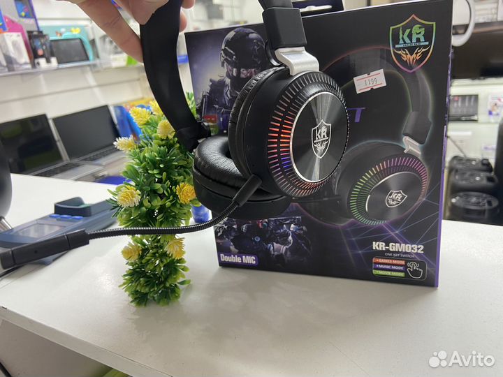 Игровые наушники с микрофоном KR-GM032