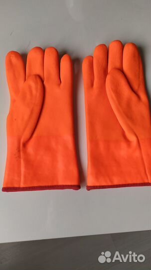 Перчатки зимние резиновые утеплённые