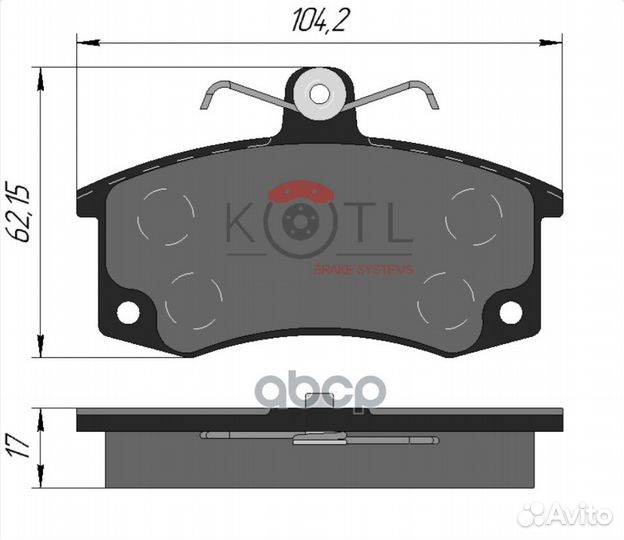 Тормозные колодки 21083501089 469KT kotl