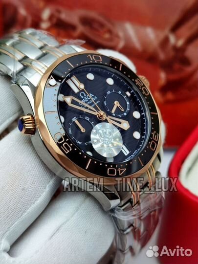 Безумно красивые Мужские часы Omega diver кварц