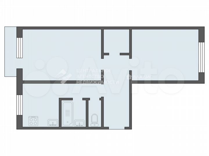 2-к. квартира, 48,7 м², 4/5 эт.
