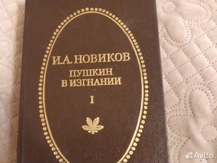 Книги И. А. Новиков Пушкин в изгнании 2 тома