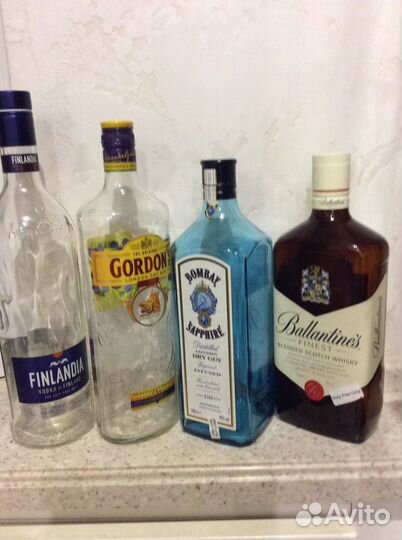 Бутылки, коробки, тубы от элитного алкоголя