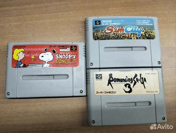 Картриджи super Nintendo Famicom