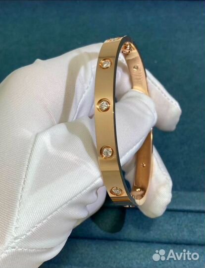 Браслет cartier love золото