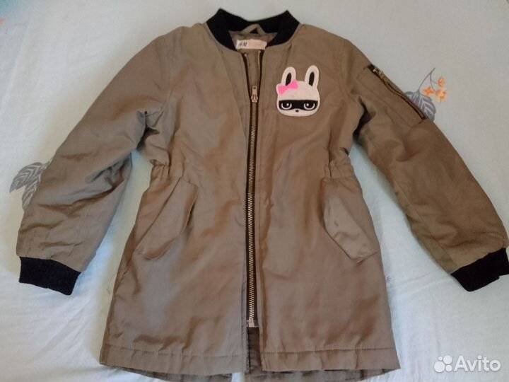 Плащь-пальто из плащевки H&M девочку 4-5лет