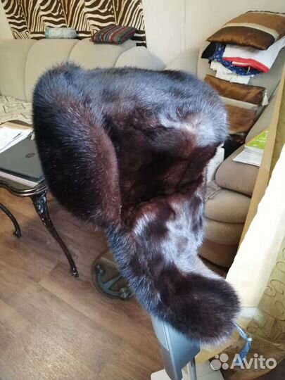 Шапка ушанка норка