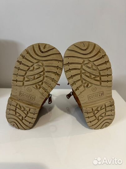 Ботинки детские, нубук, 21 р