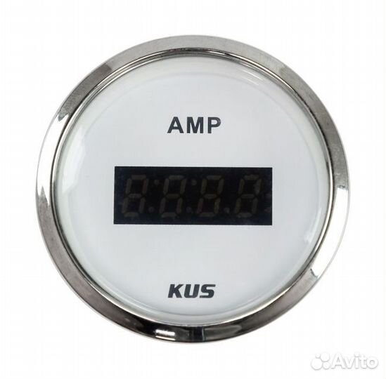 Амперметр цифровой /+50 А, белый циферблат