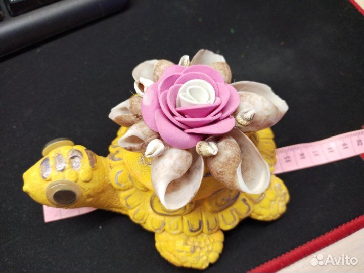 Шкатулка Черепаха с ракушками