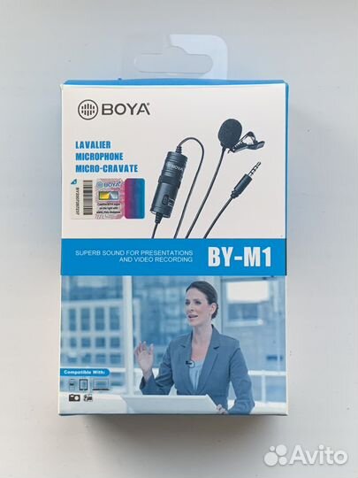 Микрофон петличный boya m-1