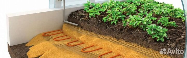 Греющий кабель нс12 для обогрева грунта в теплице