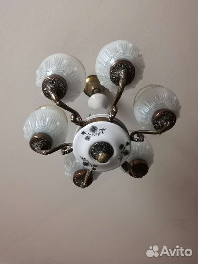 Люстра потолочная СССР винтаж