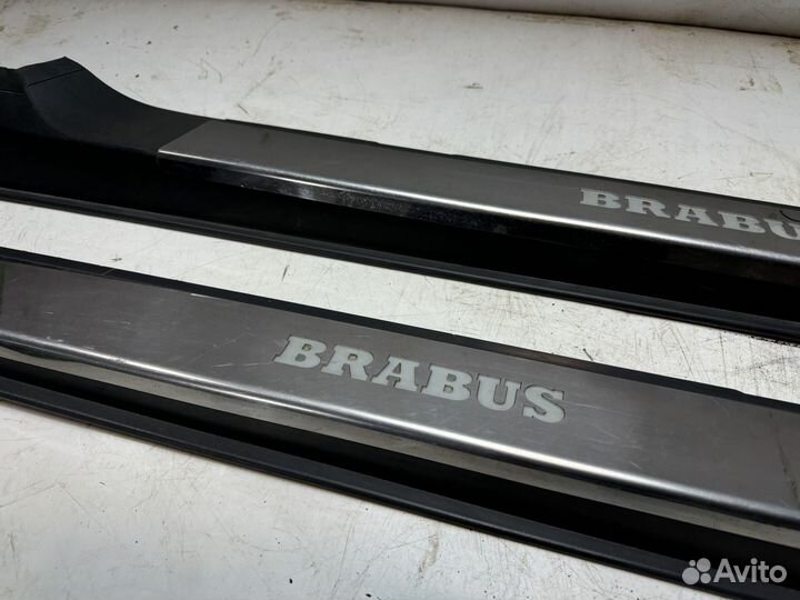 Накладки порогов Brabus внутренние Mercedes W215