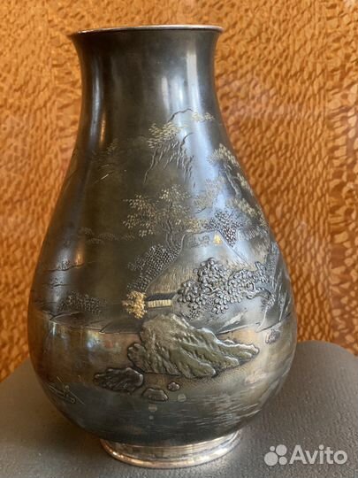 Серебро Ваза Япония 853гр