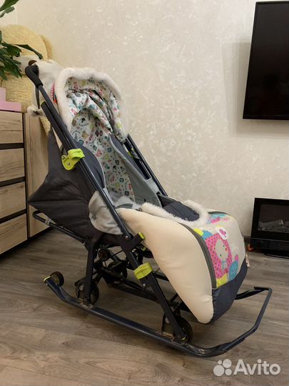 Санки коляска nika