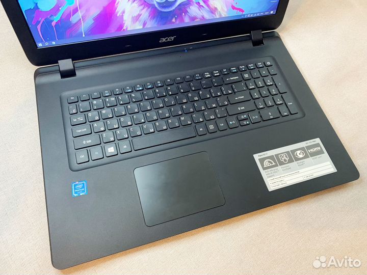 Ноутбук Acer 17.3 N4200 / 8GB / SSD 256GB