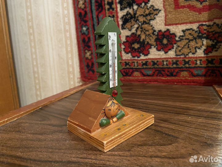 Термометр градусник елочка СССР комнатный