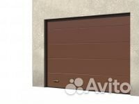 Ворота гаражные Алютех Престиж 2250 x 2375 шоколад