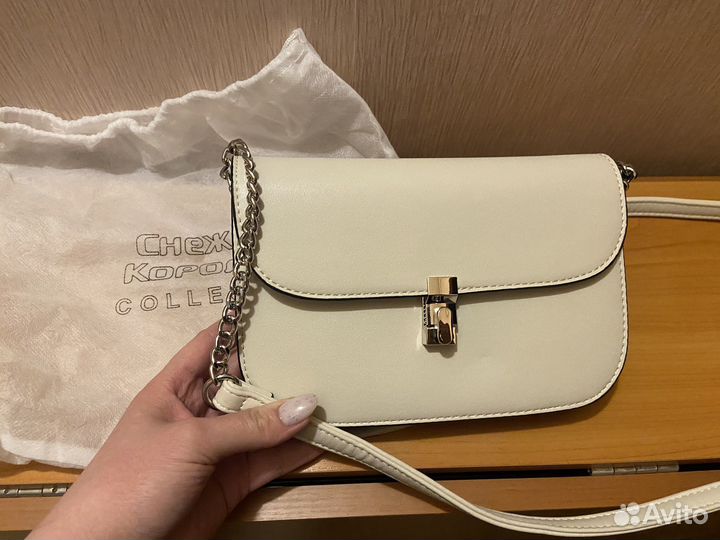 Клатч / маленькая сумка белая светлая