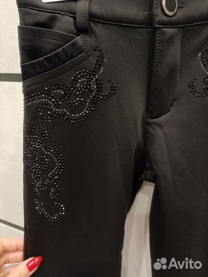 Теплые брюки рост 128