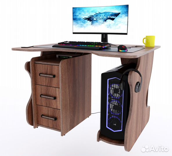 Геймерский/игровой стол для пк 100х80х75 см