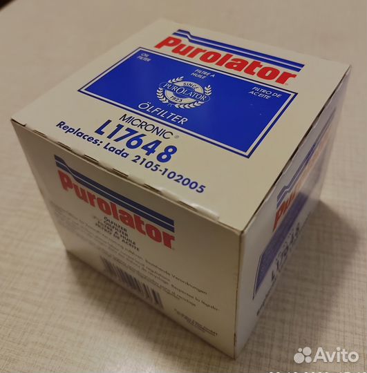 Фильтр масляный Purolator L17648