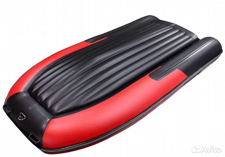 Лодка пвх Gladiator E300SL красно/черный