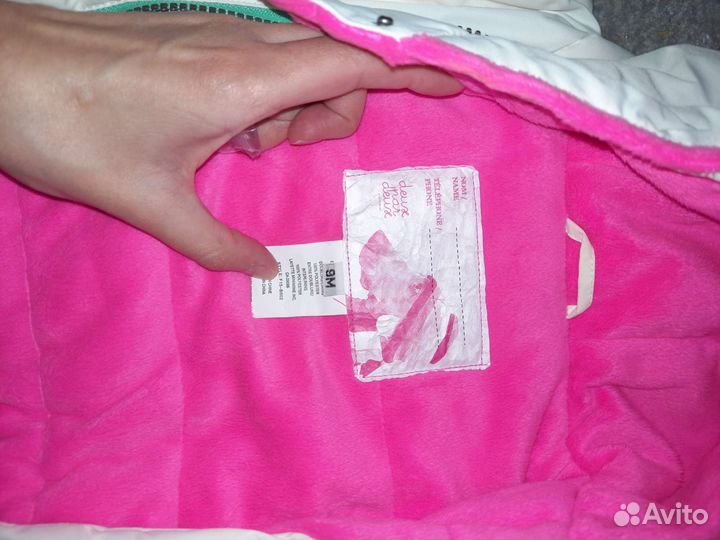 Зимний комбинезон для девочки 70см