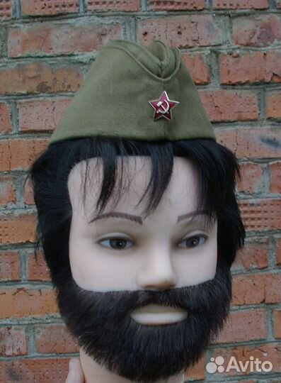 Солдатская пилотка со звездой военная форма