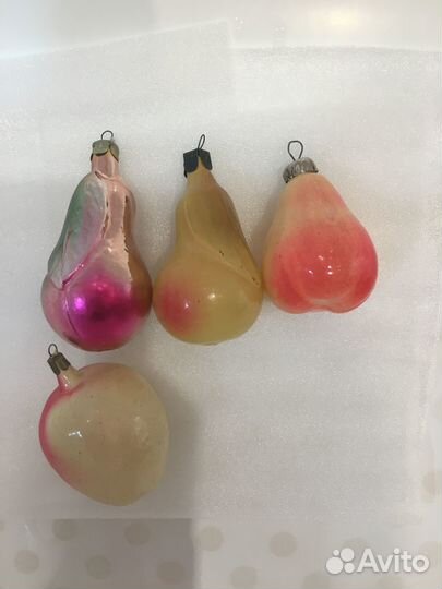 Елочные игрушки ссср,Глинка,часы прожектор каталог