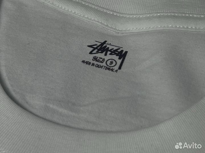 Хлопковая футболка nike stussy paris lux