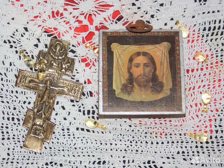 Старинная Афонская Икона. Спаситель