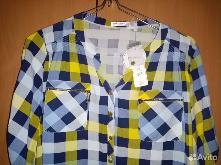 Блузка рубашка женская 56