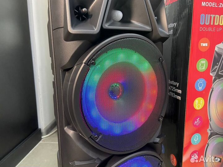 Большая блютуз колонка ZQS-8810 новая