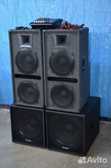 Комплект звука в банкетный зал. кафе. клуб. 2100вт
