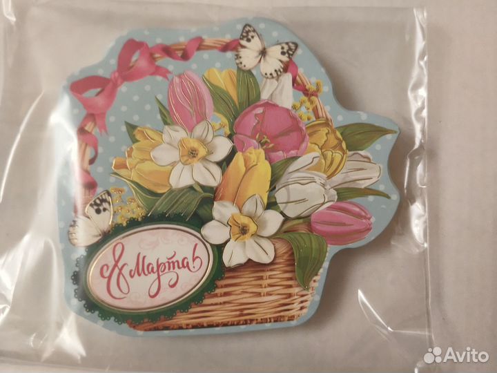 Открытка на 8 Марта в ассортименте