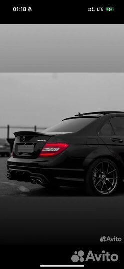 Mercedes w204 рестайлинг бампер задний