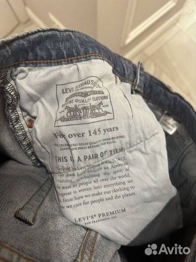 Мужские джинсы levis 514 W34 L32