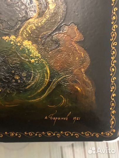 Шкатулка палех СССР