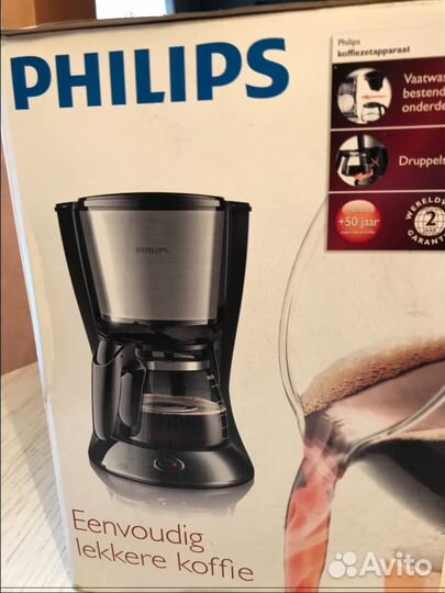 Кофеварка Philips капельного типа. Новая