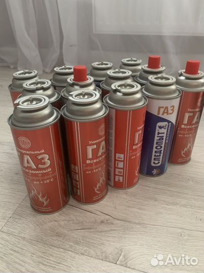 Пустые газовые баллончики в одни руки