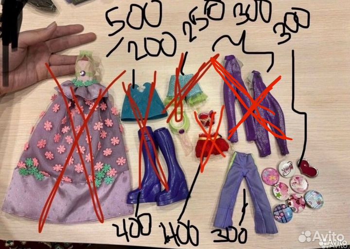 Winx mattel одежда для кукол