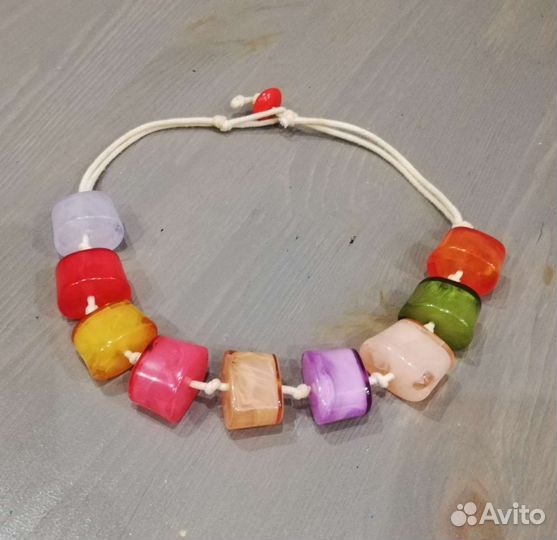 Бусы, крупные бусины (полимер)