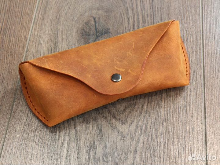 Чехол для очков из натуральной кожи