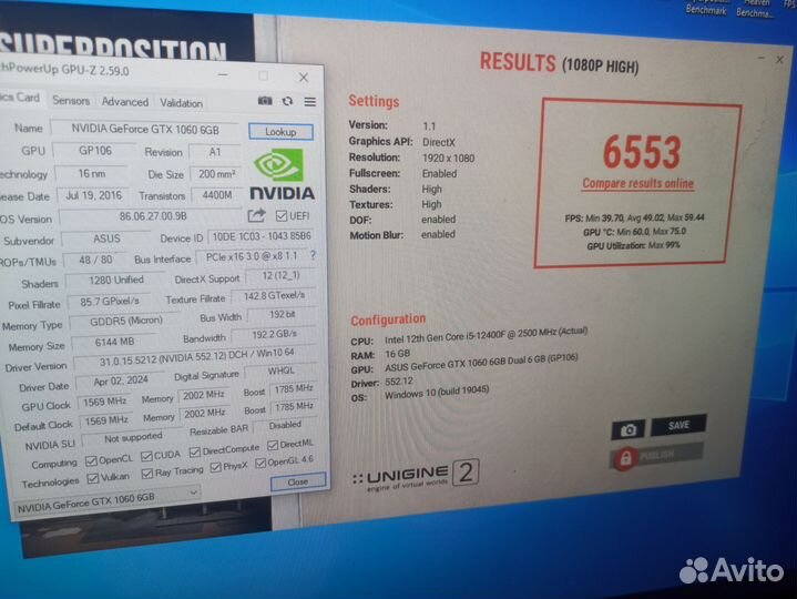 Видеокарта gtx 1060 6gb