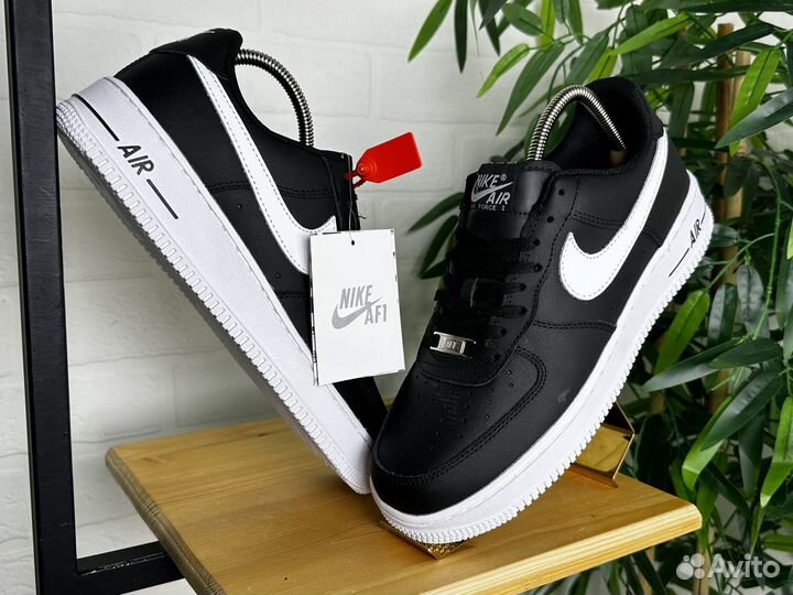 Кроссовки мужские Nike Air Force 1 41-46 черные