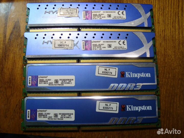 Оперативная память ddr3 кит от1600 мгц до 2400 мгц