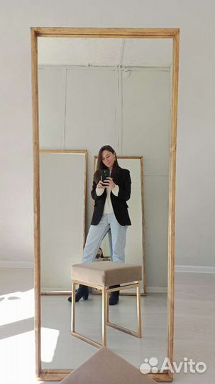 Зеркало напольное. Лофт. Зеркало из дерева
