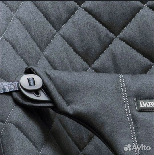 Шезлонг BabyBjorn Bliss Cotton, антрацитовый
